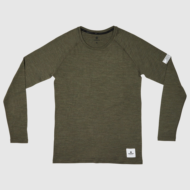 Saysky Merino 165 Base Layer Longsleeve Grün 3001 XMRLS40C3001