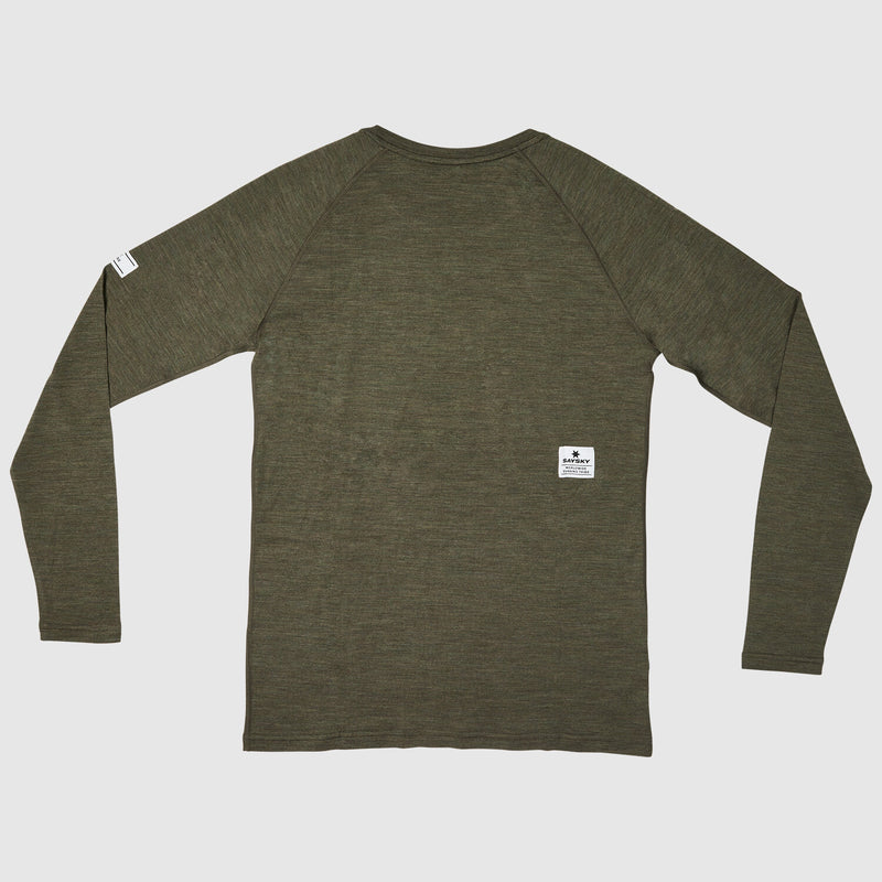 Saysky Merino 165 Base Layer Longsleeve Grün 3001 XMRLS40C3001