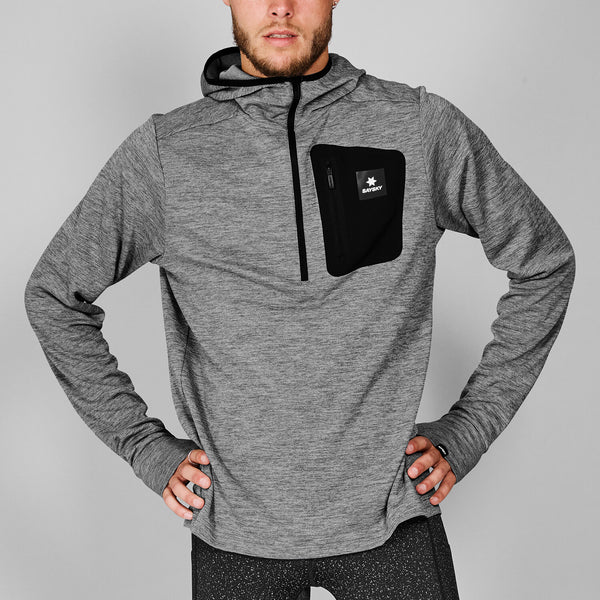 Saysky Pace Half Zip Hoodie Grau 6003 MMRHO01C6003