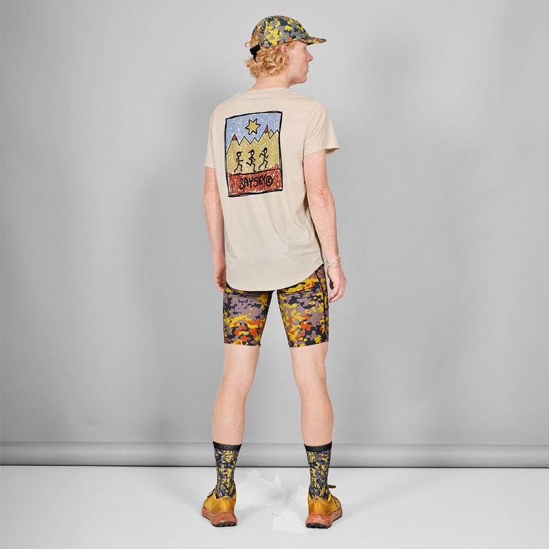 Saysky Combat+ Short Tights 9'' Gelb Camo 1019 MMRST01C1019