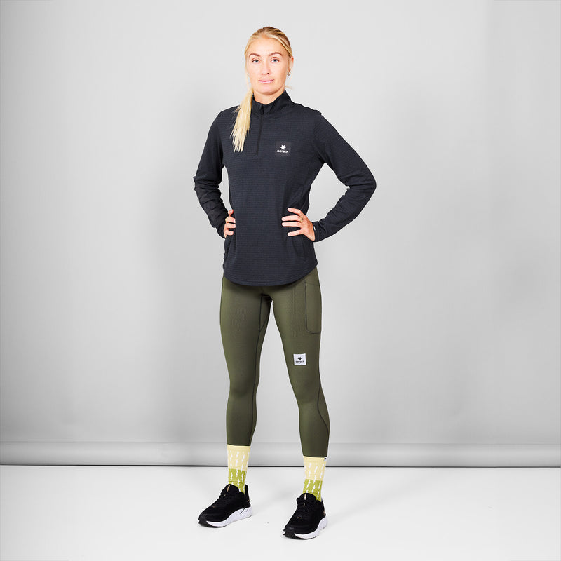 Saysky Blaze Half Zip Light Fleece Schwarz 9001 KWRFL03C9001