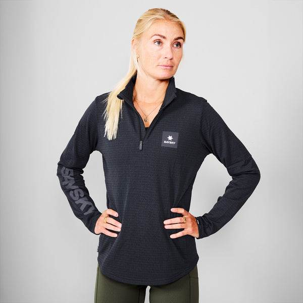 Saysky Blaze Half Zip Light Fleece Schwarz 9001 KWRFL03C9001