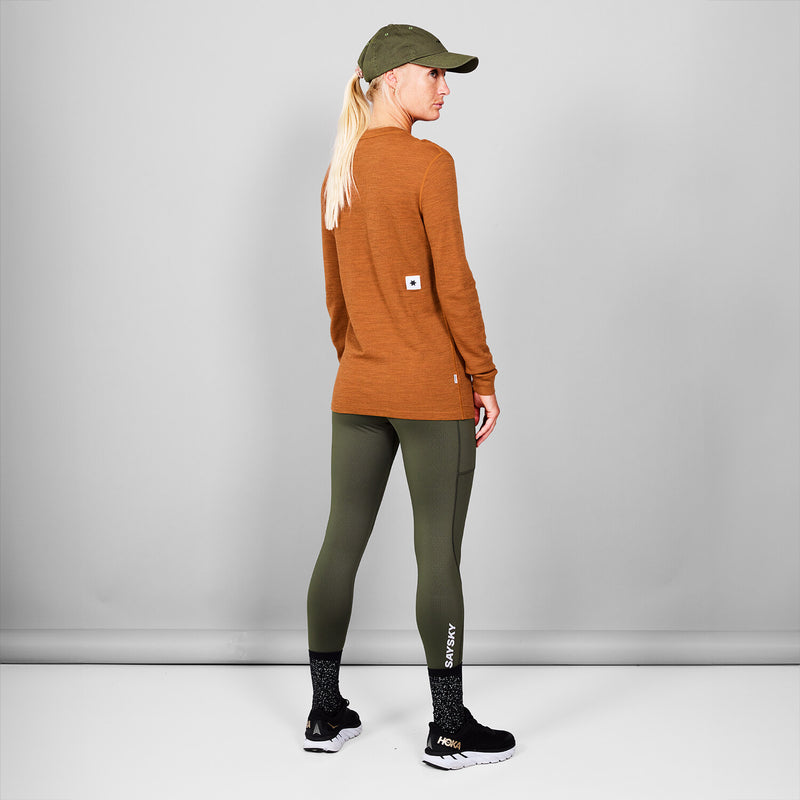 Saysky Merino 195 Blaze Longsleeve Orange 4005 MMRLS41C4005