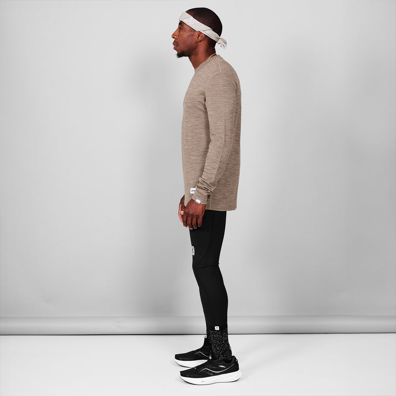 Saysky Merino 195 Blaze Longsleeve Braun 7005 MMRLS41C7005