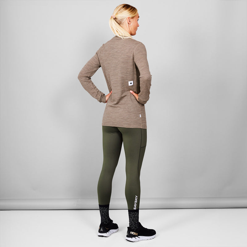 Saysky Merino 195 Blaze Longsleeve Braun 7005 MMRLS41C7005