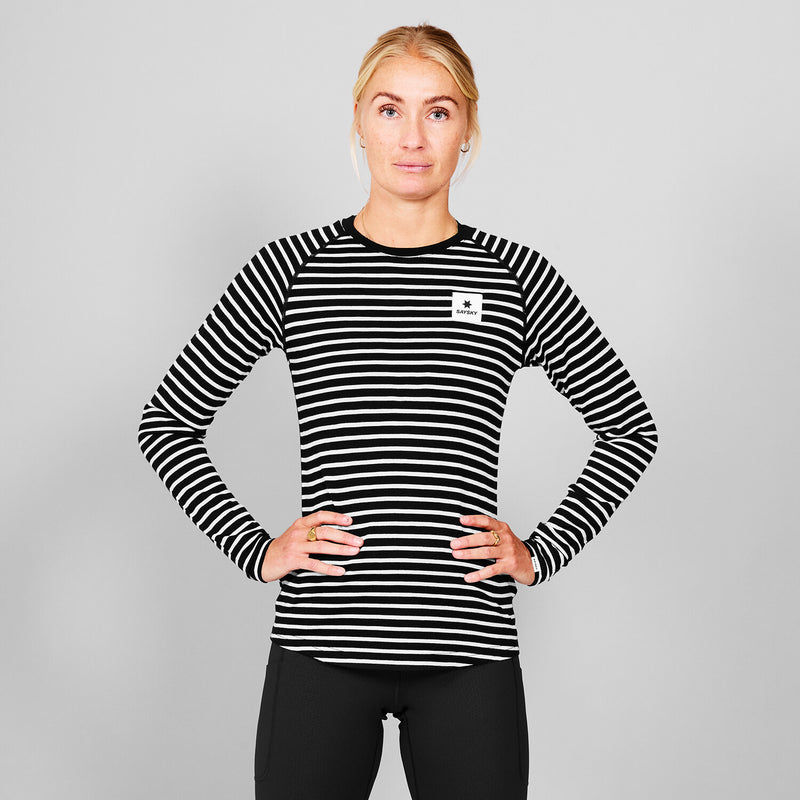 Saysky Merino 165 Base Layer Longsleeve Stripes 002 XWRLS40C002