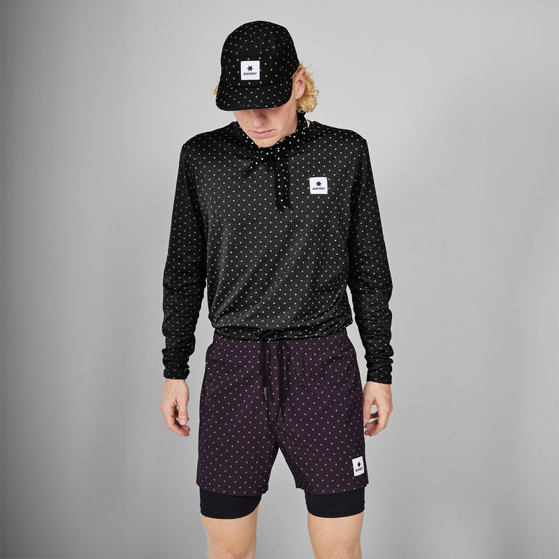 Saysky Reflective Polka Pace Long sleeve Schwarz Reflective Polka 1018 MMRLS02C1018