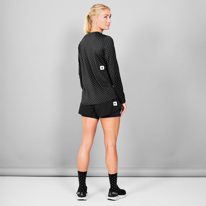 Saysky Reflective Polka Pace Long sleeve Schwarz Reflective Polka 1018 MWRLS01C1018