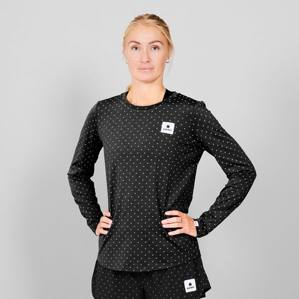 Saysky Reflective Polka Pace Long sleeve Schwarz Reflective Polka 1018 MWRLS01C1018