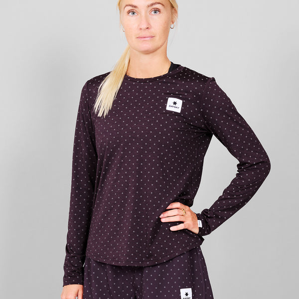 Saysky Reflective Polka Pace Long sleeve Lila 1022 MWRLS01C1022