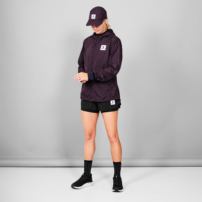 Saysky Reflective Polka 2 In 1 Pace Shorts 3" Schwarz Reflective Polka 1018 MWRSH01C1018