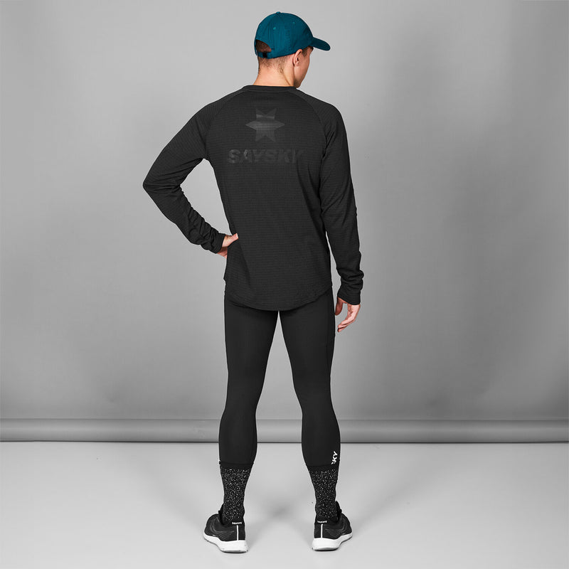 Saysky Blaze Long Sleeve Light Fleece Schwarz 9001 KMRFL02C9001