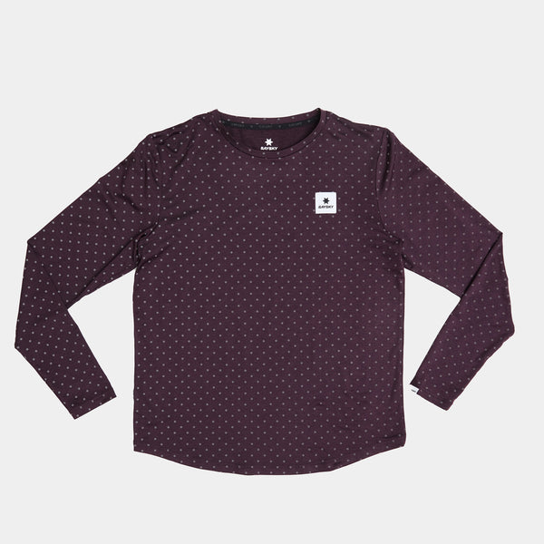 Saysky Reflective Polka Pace Longsleeve Lila 1022 MMRLS02C1022