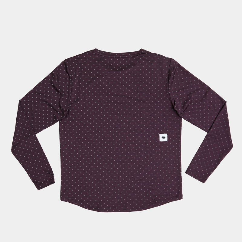 Saysky Reflective Polka Pace Longsleeve Lila 1022 MMRLS02C1022