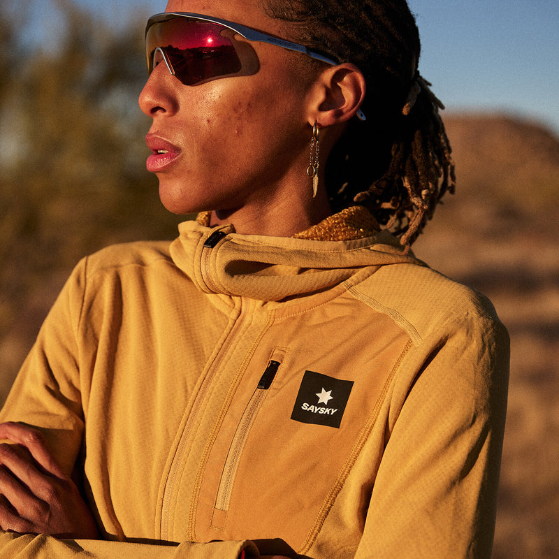 Saysky Combat Half Zip Fleece Hoodie Gelb 414 NWRHO30C414