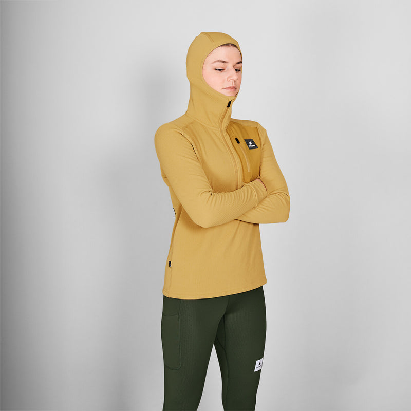 Saysky Combat Half Zip Fleece Hoodie Gelb 414 NWRHO30C414