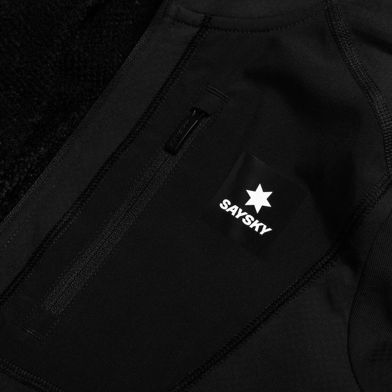 Saysky Combat Half Zip Fleece Hoodie Schwarz 901 NWRHO30C901