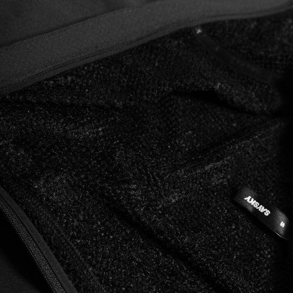 Saysky Combat Half Zip Fleece Hoodie Schwarz 901 NWRHO30C901