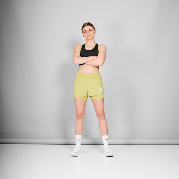 Saysky 2 in 1 Pace Shorts 3'' Grün 312 NWRSH23C312