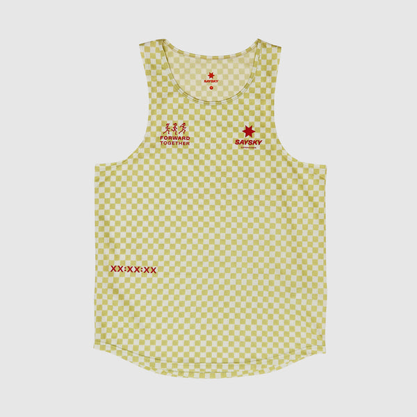 Saysky Checker Combat Singlet Grün Checker 1034 NMRSI31C1034