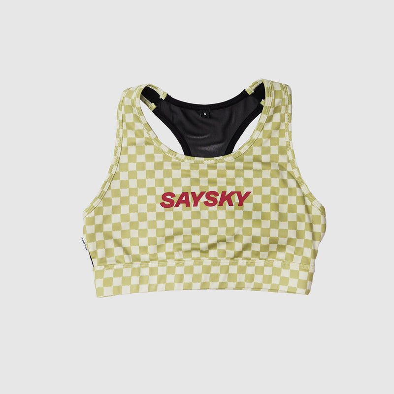 Saysky Checker Combat Sports Bra Grün Checker 1034 NWRSB30C1034