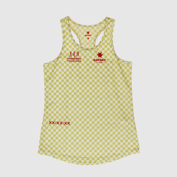 Saysky Checker Combat Singlet Grün Checker 1034 NWRSI31C1034