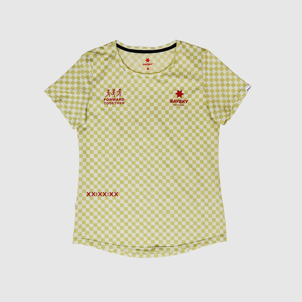 Saysky Checker Combat T-Shirt Grün Checker 1034 NWRSS31C1034