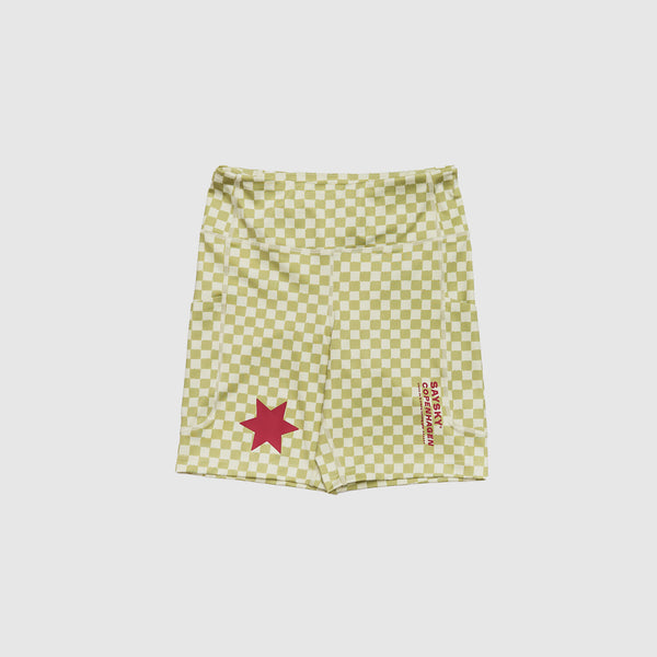 Saysky Checker Combat+ Short Tights 7" Grün Checker 1034 NWRST30C1034