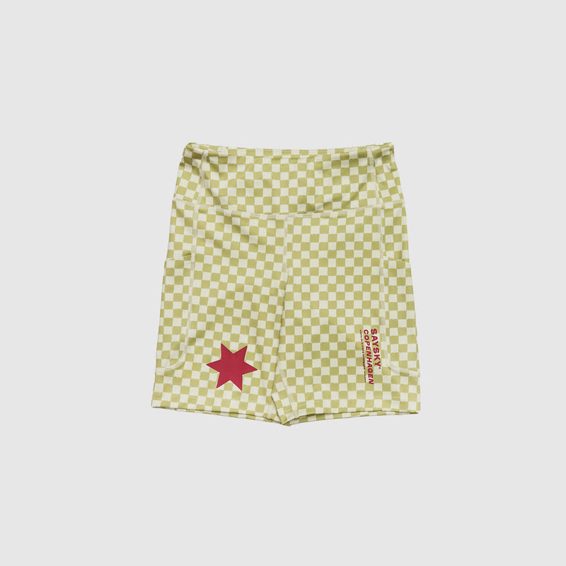 Saysky Checker Combat+ Short Tights 7" Grün Checker 1034 NWRST30C1034