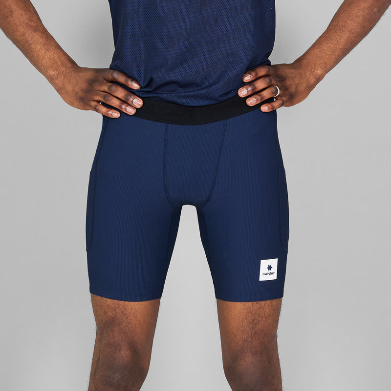 Saysky Combat+ Rib Short Tights 8'' Blau 201 NMRST32C201