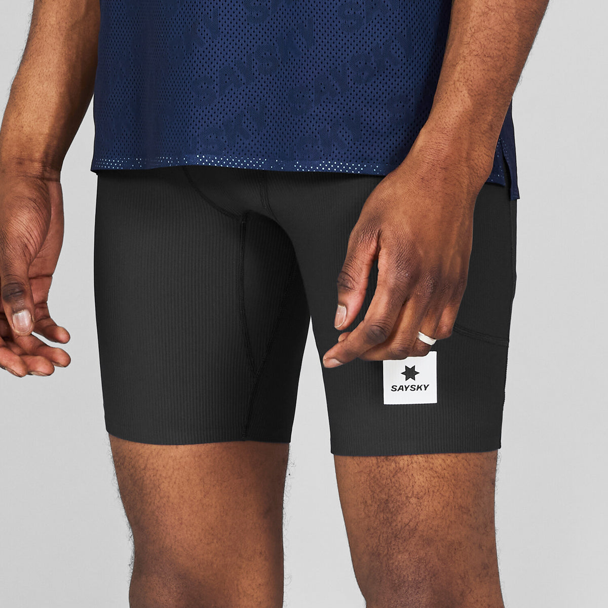 Saysky Combat+ Rib Short Tights 8'' Schwarz 901 NMRST32C901