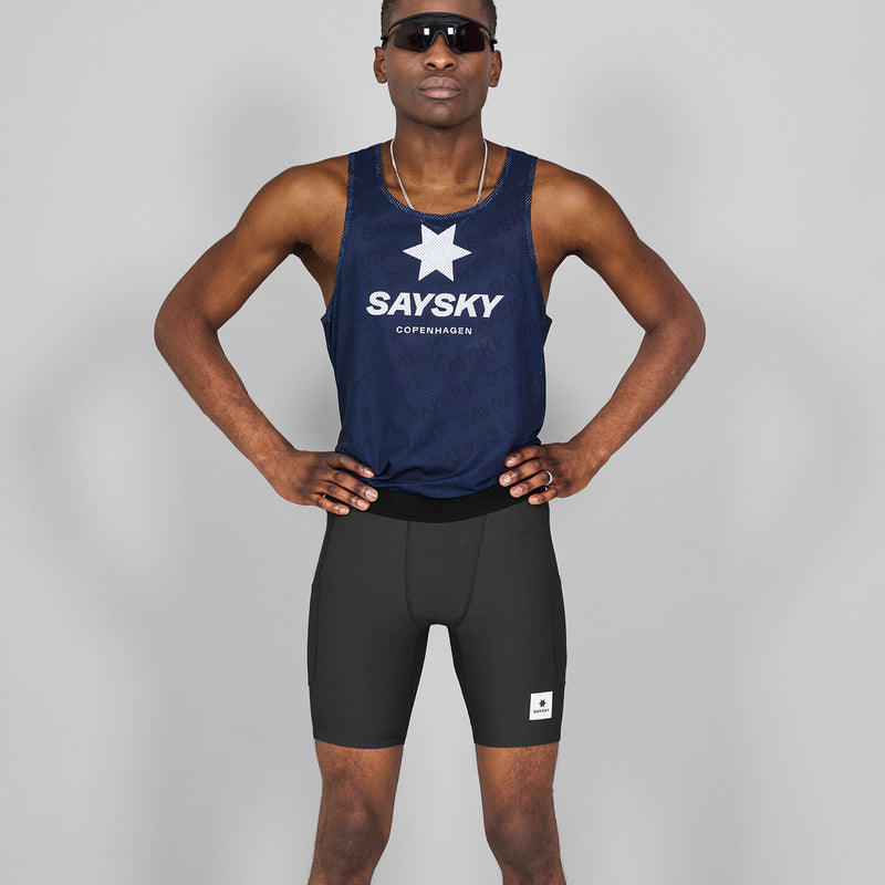 Saysky Combat+ Rib Short Tights 8'' Schwarz 901 NMRST32C901