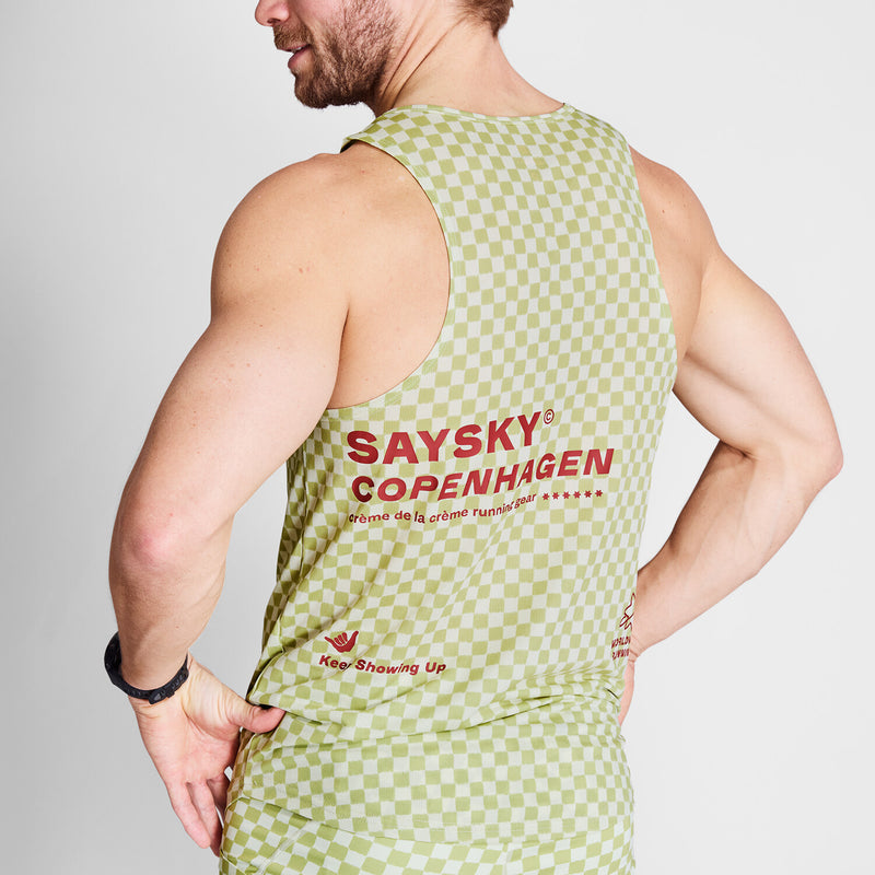 Saysky Checker Combat Singlet Grün Checker 1034 NMRSI31C1034