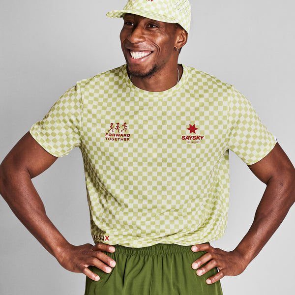 Saysky Checker Combat T-Shirt Grün Checker 1034 NMRSS31C1034