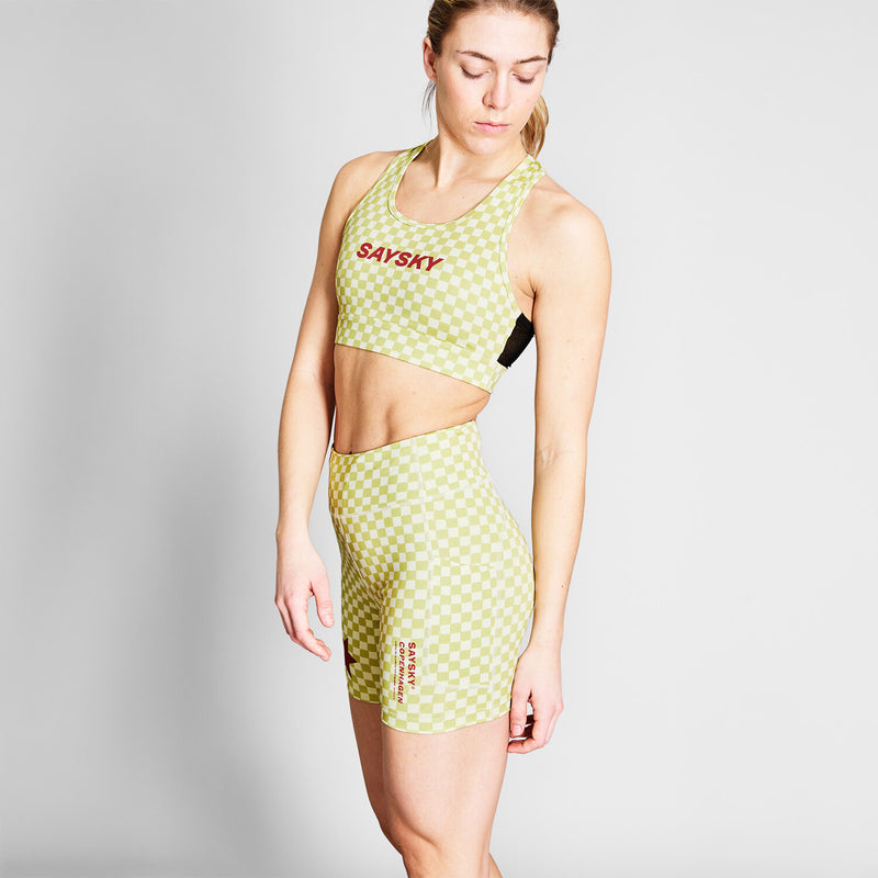 Saysky Checker Combat Sports Bra Grün Checker 1034 NWRSB30C1034