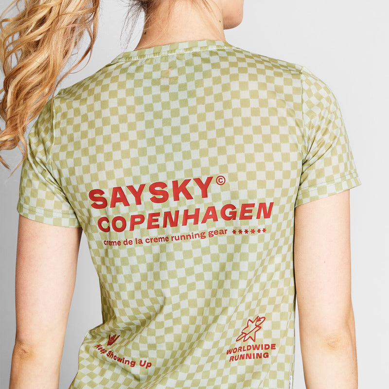 Saysky Checker Combat T-Shirt Grün Checker 1034 NWRSS31C1034