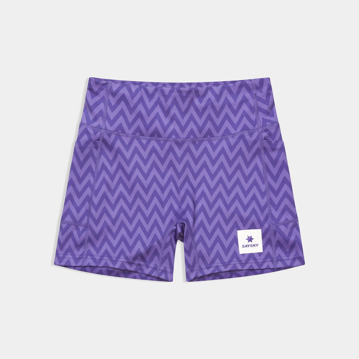 Saysky Zig Zag Combat+ Short Tights 4\" Lila Zig Zag 1061 SW55011