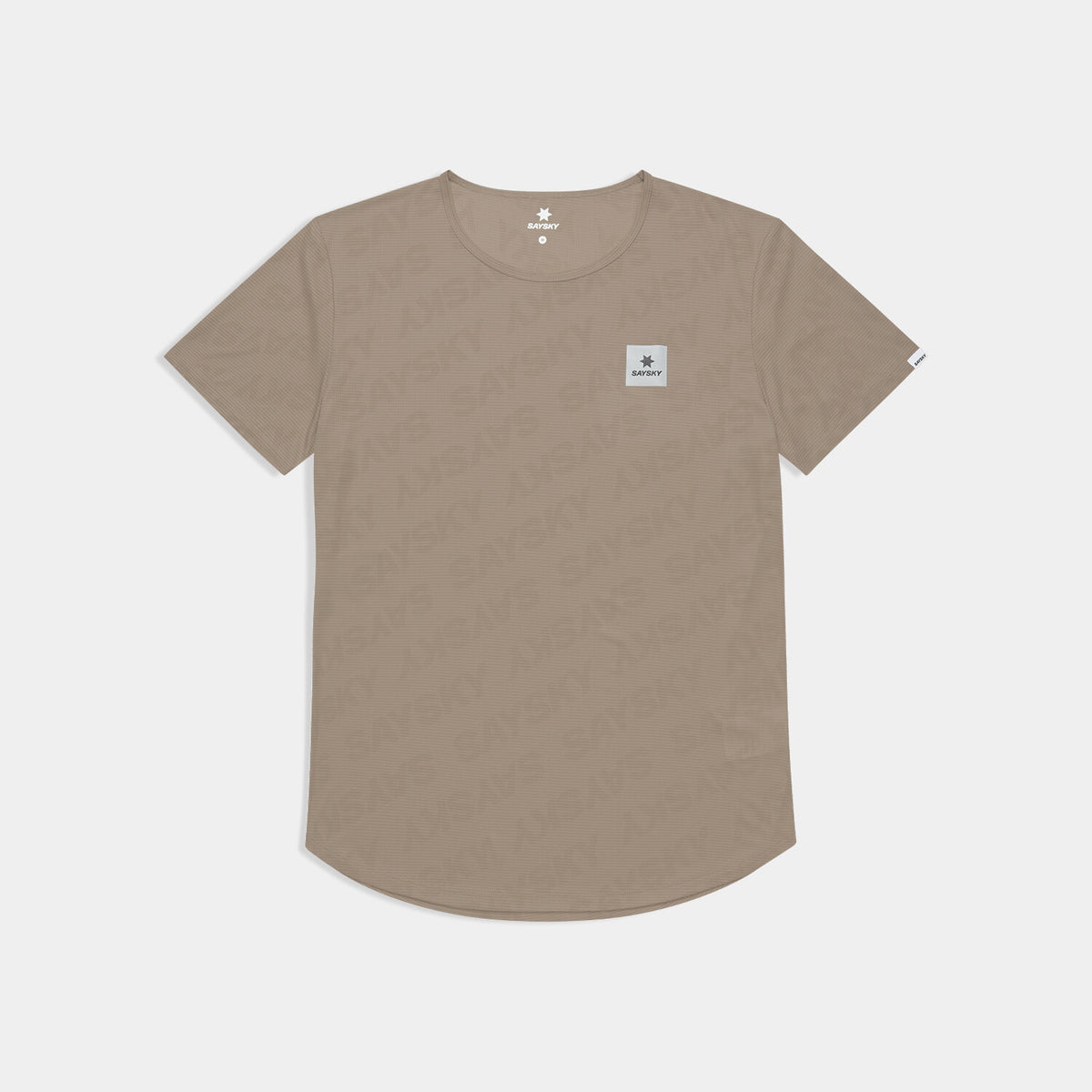 Saysky Reactive Flow T-shirt Dunkel Beige Logo 1070 SM25011