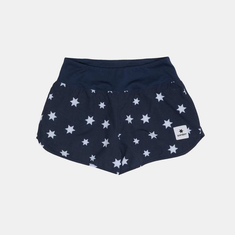 Saysky Star Pace Shorts 3" Blau/Weiß Stars 1028 NWRSH24C1028