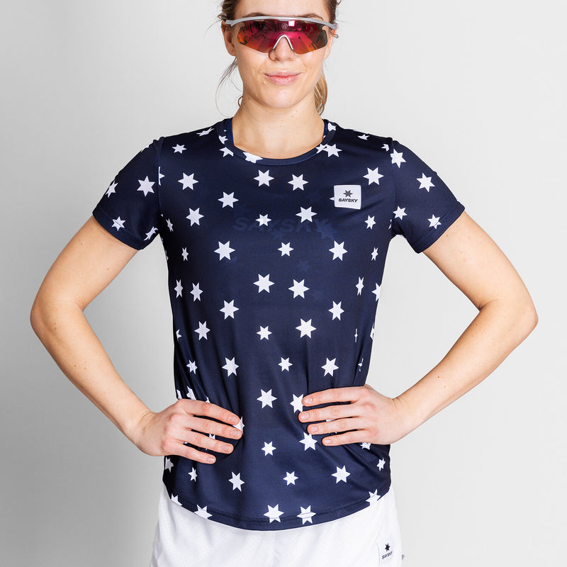 Saysky Star Combat T-Shirt Blau/Weiß Stars 1028 NWRSS31C1028
