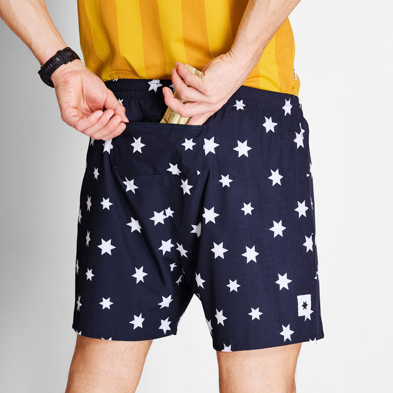 Saysky Star Pace Shorts 5'' Blau/Weiß Stars 1028 NMRSH21C1028