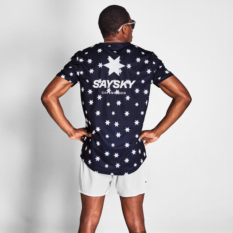Saysky Star Combat T-Shirt Blau/Weiß Stars 1028 NMRSS31C1028