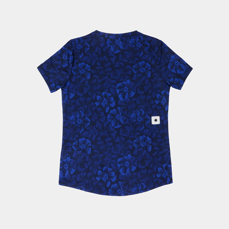 Saysky Flower Combat T-Shirt Blau Flower 1029 NWRSS31C1029