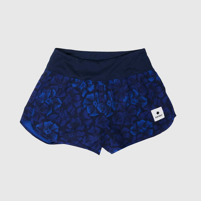 Saysky Flower Pace Shorts 3" Blau Flower 1029 NWRSH24C1029