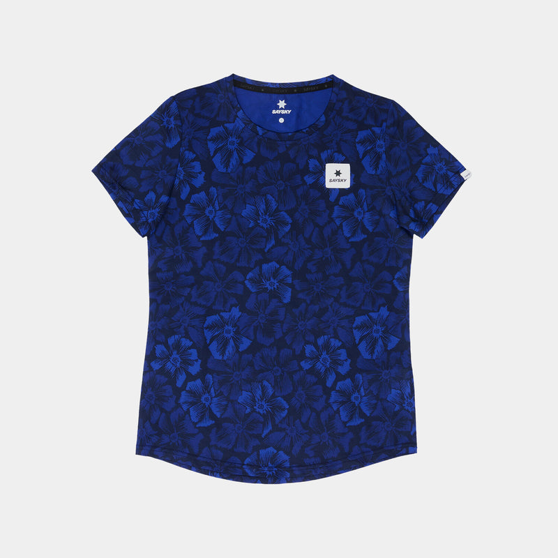Saysky Flower Combat T-Shirt Blau Flower 1029 NWRSS31C1029