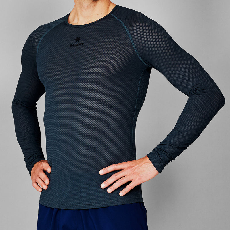 Saysky Mesh Base Layer Longsleeve Grau 601 XMRBL32C601
