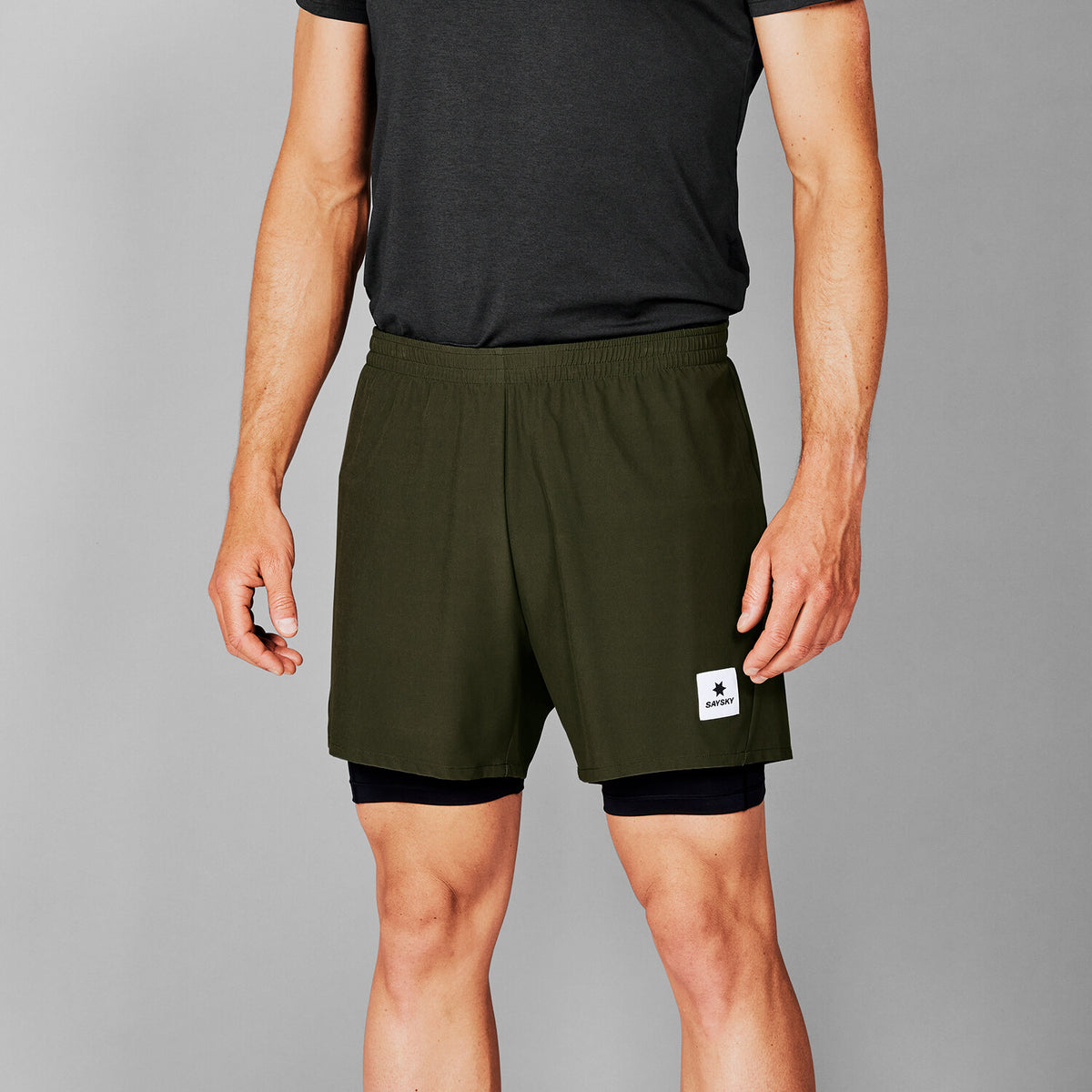 Saysky 2 in 1 Pace Shorts 5'' Grün 301 XMRSH20C301