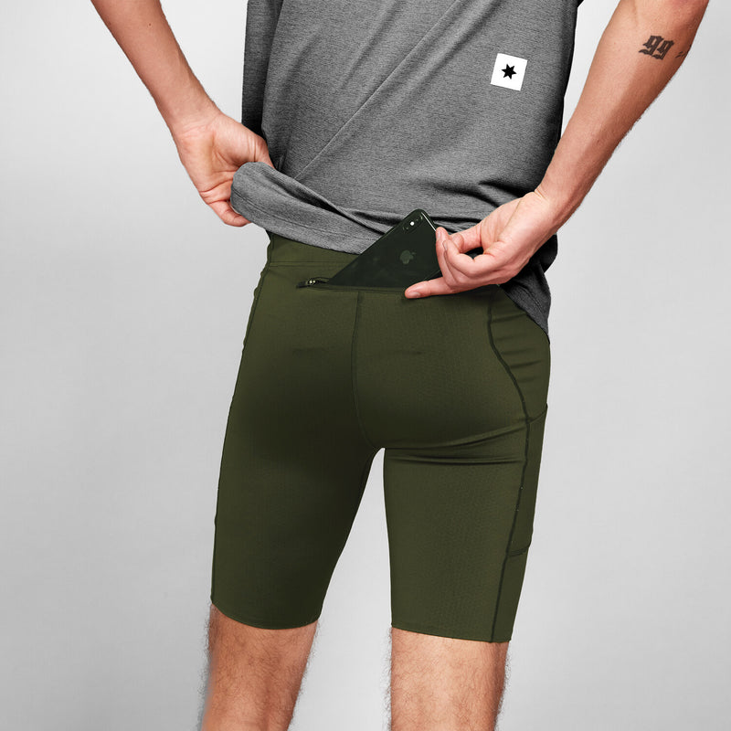 Saysky Combat+ Short Tights 9'' Grün 301 XMRST31C301
