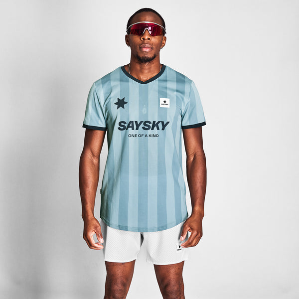 Saysky Combat T-shirt Blau Stripes 007 NMRSS31C007