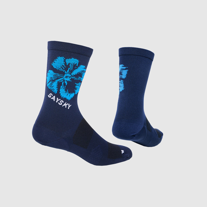 Saysky Combat High Socks Blau Flower 1029 NUASO201C1029